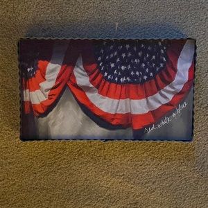 Flag Fables Metal Red, White and Blue Flag